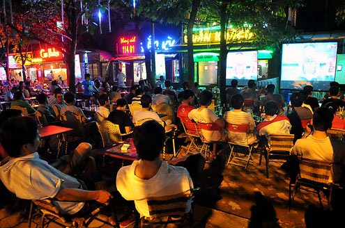 Danh sách các quán cafe bóng đá Hà Nội