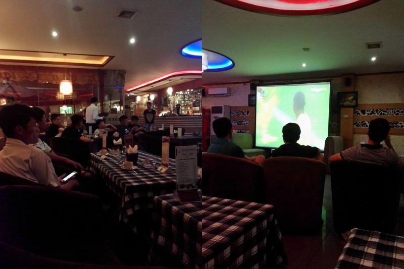 Xem bóng đá đêm tại Jima Cafe