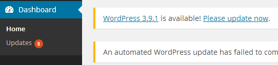 Cập nhật Wordpress